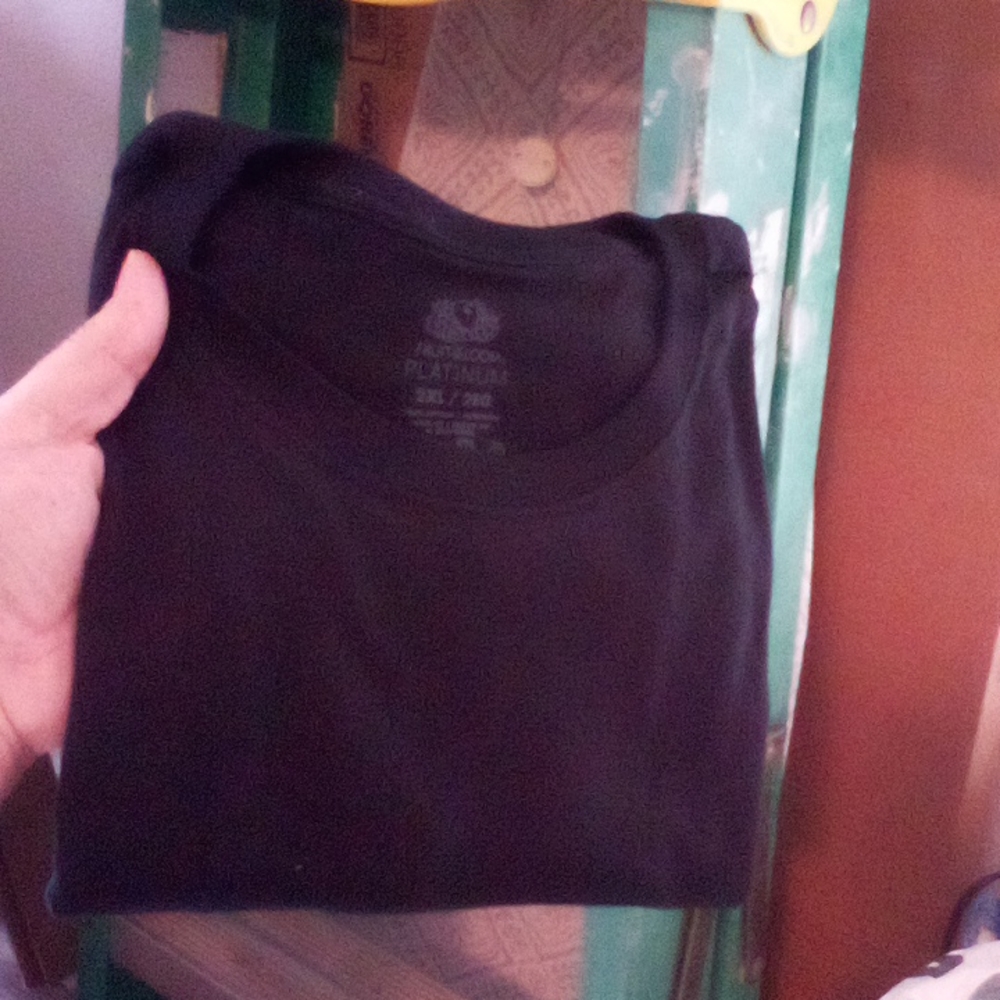 Shirts and pants color of the shirts black gray and blue and the pants are blue